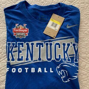 NWT Unisex Men's Nike Royal Kentucky Wildcats Football LS T-Shirt | SMALL